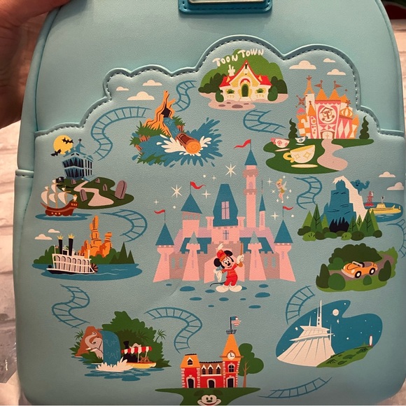 NWT Disneyland 65th Anniversary Loungefly Backpack - Picture 3 of 12